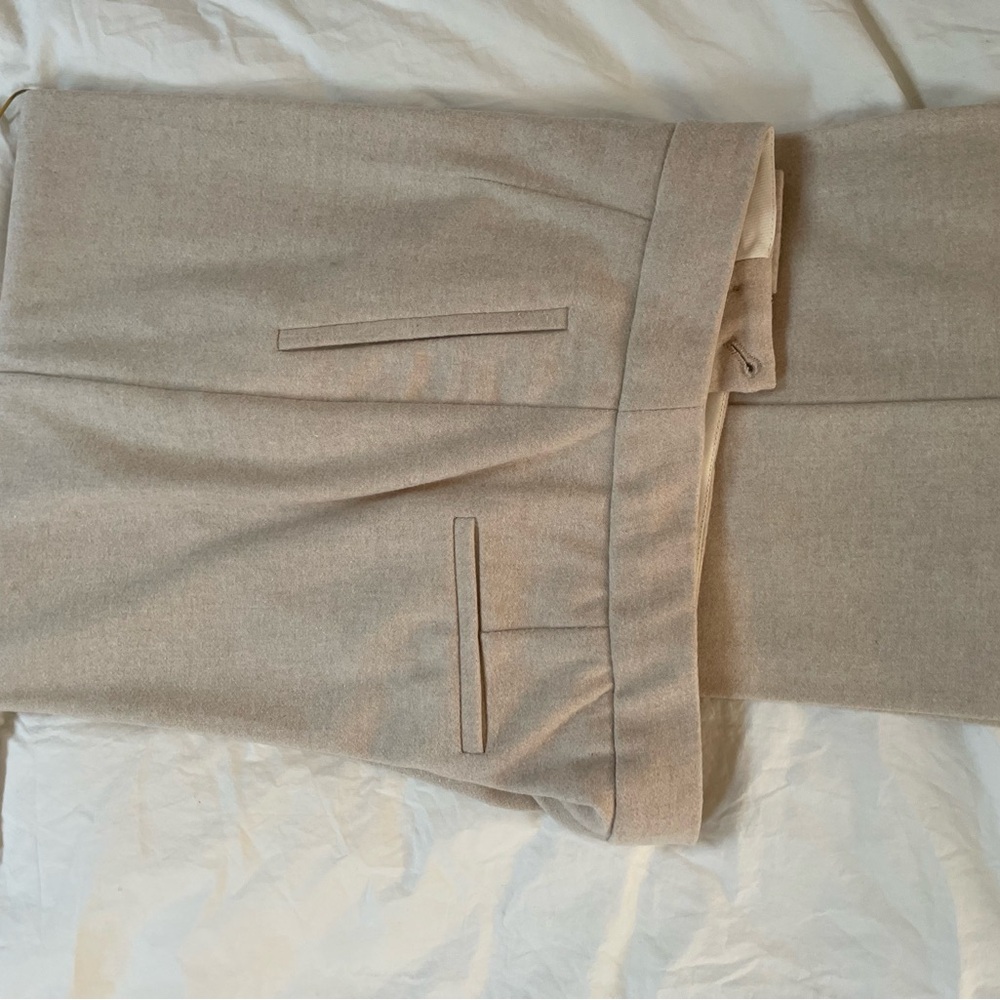 Sezane Martin trousers- ECRU wool